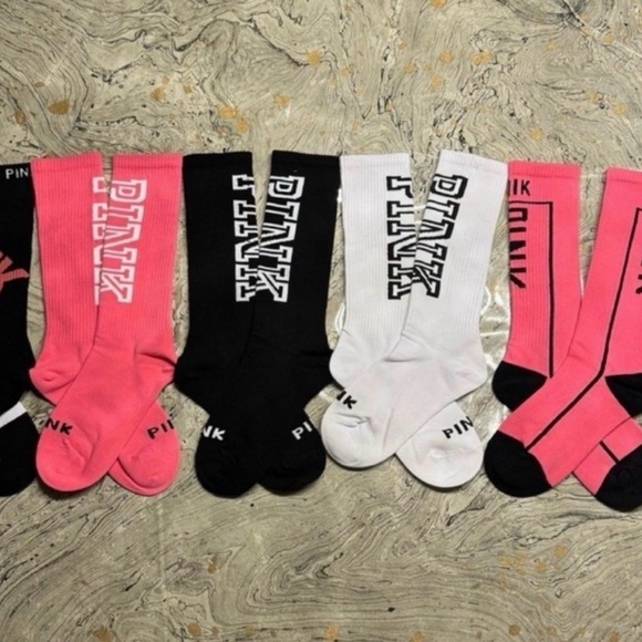 Pink Victoria’s Secret Socks
New Pink socks 
5 pairs included
Different styles - Picture 5 of 5